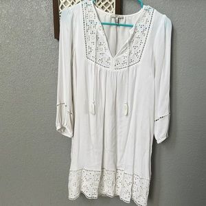 Women’s Joie XXS white lien dress